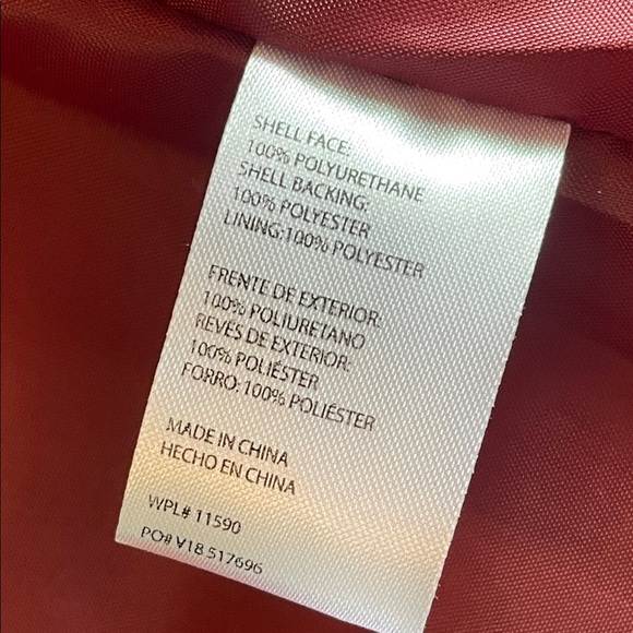 Red Hooded rain Jacket - Picture 5 of 5